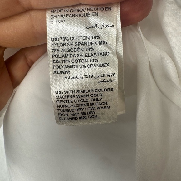 White House Black Market White Button down Blouse Size 6 - Picture 4 of 7